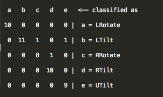 confusion matrix